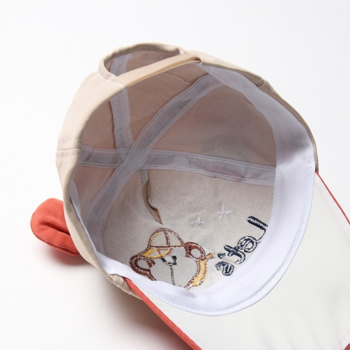 Кепка детская MINAKU Кепка детская MINAKU "Let's", цв. бежевый, р-р 46-48