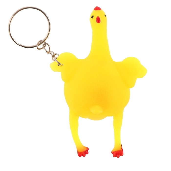 Мялка с водой «Курица» на брелоке, набор 3 шт Мялка с водой «Курица» на брелоке, набор 3 шт