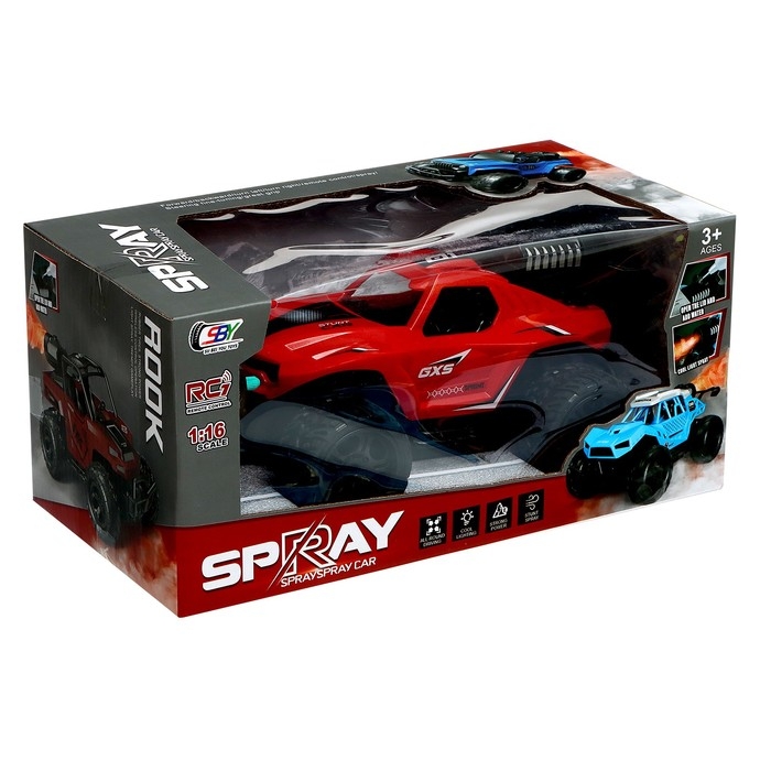 Джип радиоуправляемый «Вездеход», с эффектом дыма, цвет красный Джип радиоуправляемый «Вездеход», с эффектом дыма, цвет красный