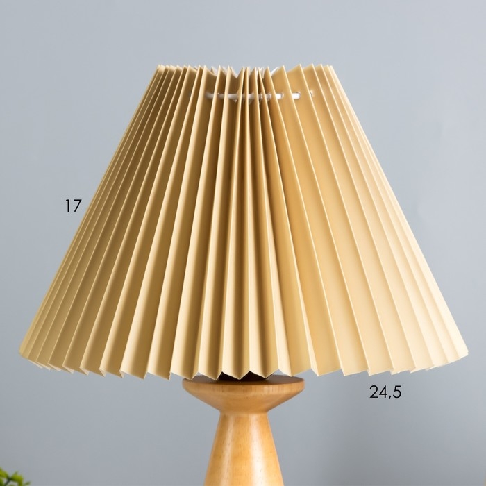 Настольная лампа Настольная лампа "Шен" E27 40Вт светлое дерево 25х25х39 см RISALUX