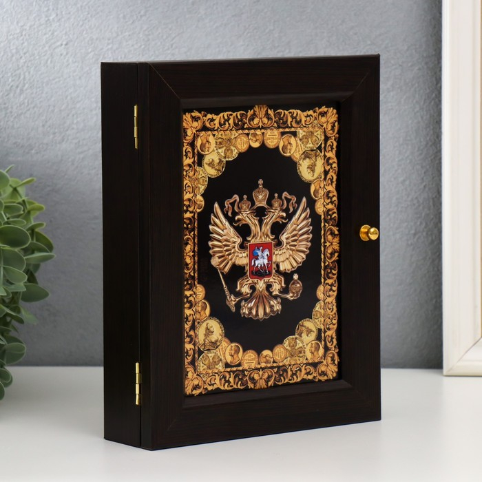 Ключница Ключница "Герб" венге 17х22 см