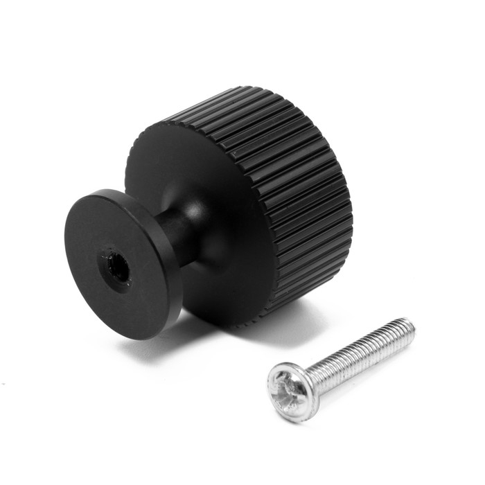 Ручка кнопка CAPPIO PK326, d=28 мм, цвет черный Ручка кнопка CAPPIO PK326, d=28 мм, цвет черный