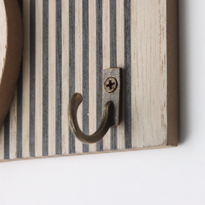 Крючки декоративные дерево Крючки декоративные дерево "Абстракция. Радуга. Цветок" 1,5х19,5х23,5 см