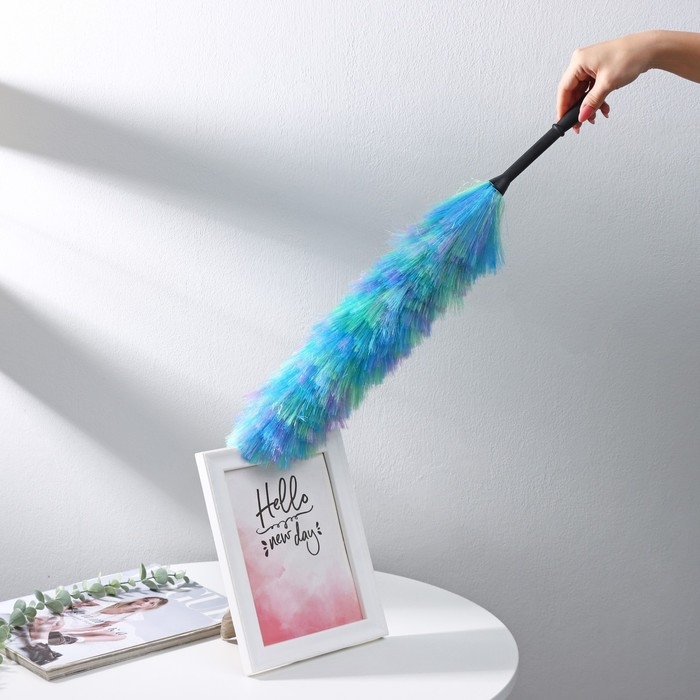 Щётка для пыли Доляна «Павлин», 59 см, насадка 40,5 см, 40 гр Щётка для пыли Доляна «Павлин», 59 см, насадка 40,5 см, 40 гр