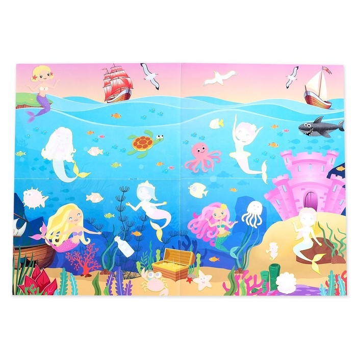 Активити книга «Морские принцессы», 12 стр., с наклейками и игрушкой Активити книга «Морские принцессы», 12 стр., с наклейками и игрушкой