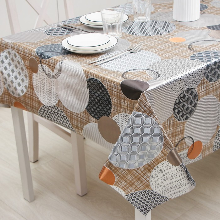 Клеёнка на стол «Конфетти», на тканой основе, рулон 20 метров, ширина 137 см Клеёнка на стол «Конфетти», на тканой основе, рулон 20 метров, ширина 137 см