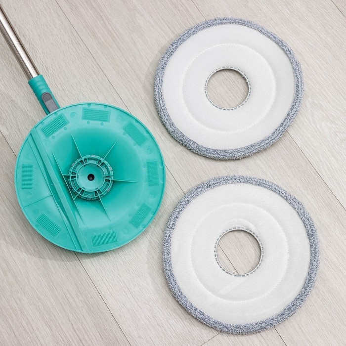 Швабра с отжимом и ведро, насадка из микрофибры, компакт Швабра с отжимом и ведро, насадка из микрофибры, компакт