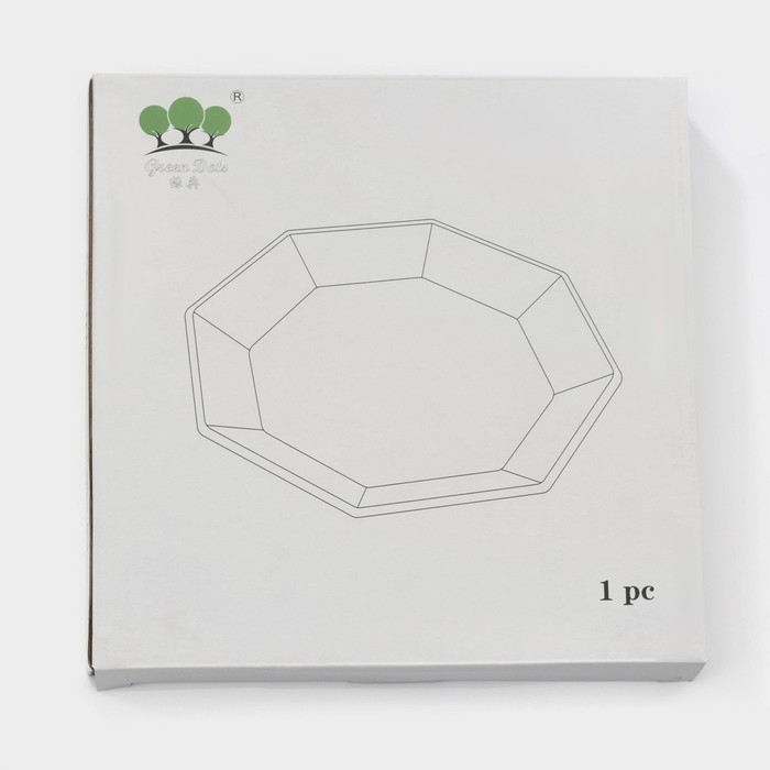 Тарелка стеклянная «Иней. Золото», d=17 см, цвет прозрачный с золотой отводкой Тарелка стеклянная «Иней. Золото», d=17 см, цвет прозрачный с золотой отводкой