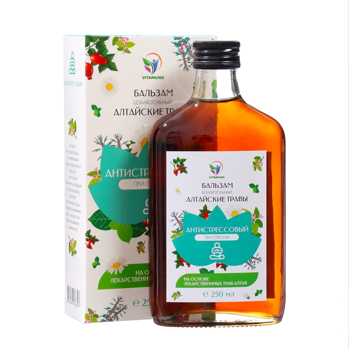 Бальзам Алтайские Травы  Бальзам Алтайские Травы "Антистрессовый", 250 мл стекло