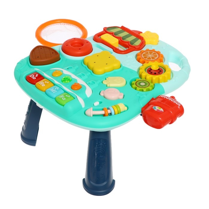 Столик-ходунки 4 в 1, звук, цвет голубой Столик-ходунки 4 в 1, звук, цвет голубой