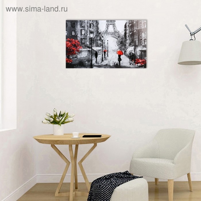 Картина-холст на подрамнике Картина-холст на подрамнике "Под дождём" 60х100 см