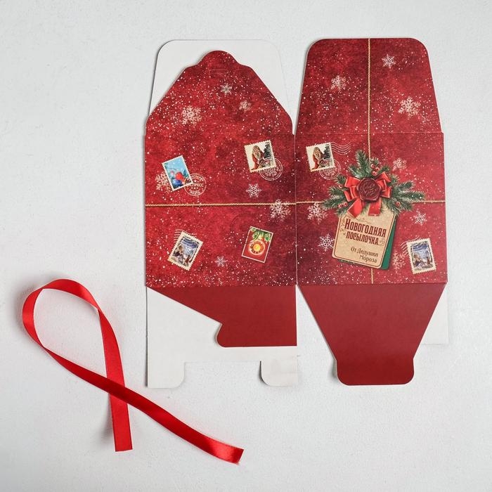 Коробка подарочная новогодняя складная «Уютного нового года», 12 х 12 х 12 см, Новый год Коробка подарочная новогодняя складная «Уютного нового года», 12 х 12 х 12 см, Новый год