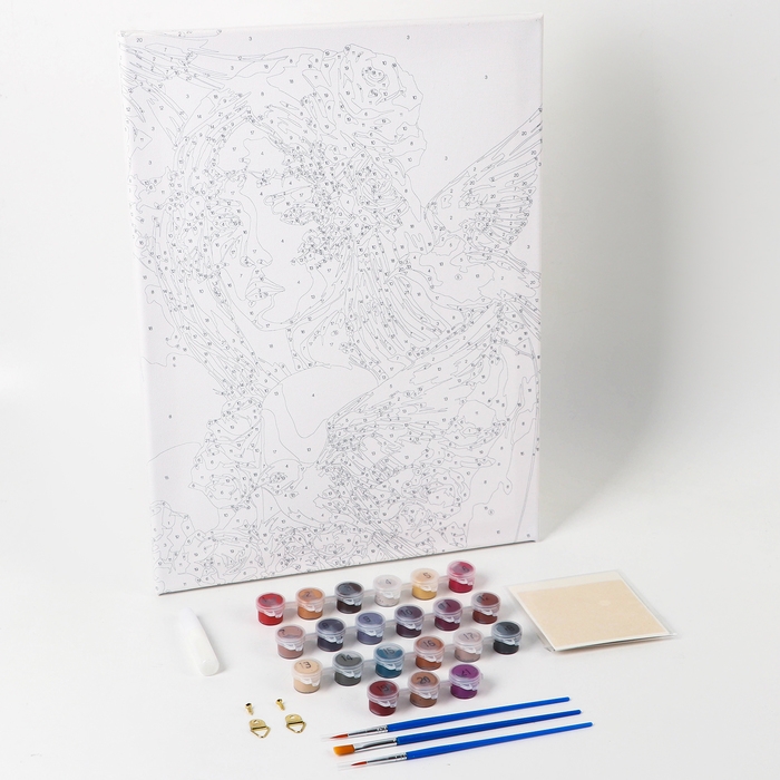 Картина по номерам с подрамником и поталью «Взгляд», 30 х 40 см Картина по номерам с подрамником и поталью «Взгляд», 30 х 40 см