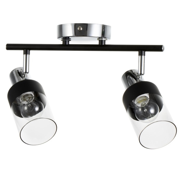 Светильник Светильник "Масуми " 2х60Вт Е14 черный/хром 47,5х10х20см