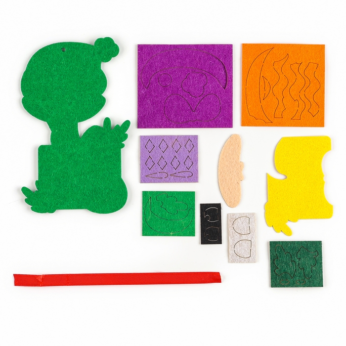 Подвеска из фетра на новый год своими руками «Змея», новогодний набор для творчества Подвеска из фетра на новый год своими руками «Змея», новогодний набор для творчества