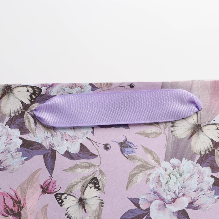 Пакет подарочный крафтовый вертикальный, упаковка, «Живи мечтой», ML 23 х 27 х 11.5 см