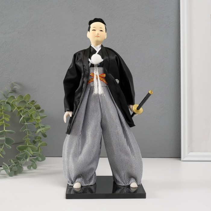 Кукла коллекционная Кукла коллекционная "Самурай с саблей" 30х12,5х12,5 см