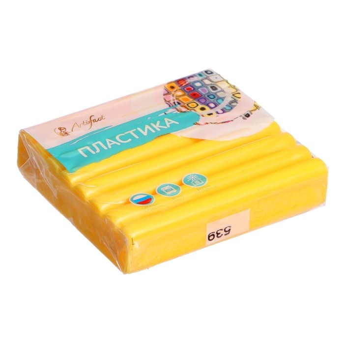 Пластика - полимерная глина, 50 г, шифон, шафран Пластика - полимерная глина, 50 г, шифон, шафран