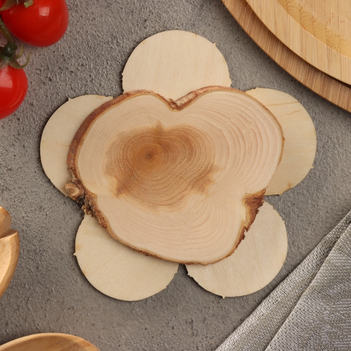 Подставка под горячее Подставка под горячее "Остров", D=12, можжевельник