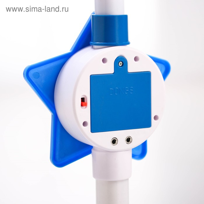 Микрофон музыкальный на стойке «Холодное сердце», звук, свет