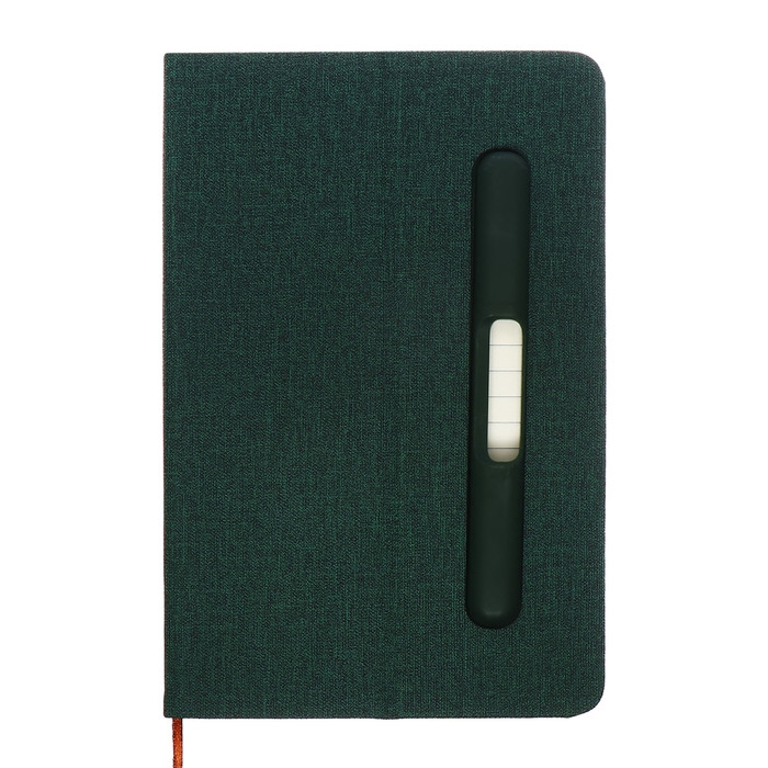 Ежедневник недатированный A5, 96л, лин, держатель для телефона/планшета/ручки, Зеленый Ежедневник недатированный A5, 96л, лин, держатель для телефона/планшета/ручки, Зеленый