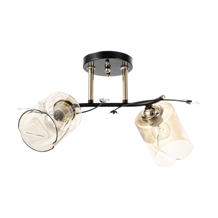 Люстра Люстра "Артемис" 2хЕ27 40Вт черно-золотой 46х20х27 см