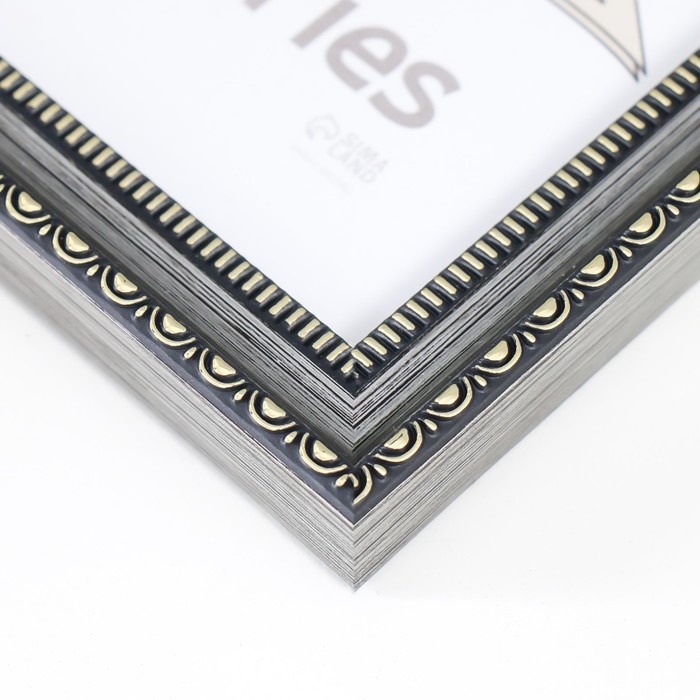 Фоторамка пластик Фоторамка пластик "Кружево" 15х21 см, сталь