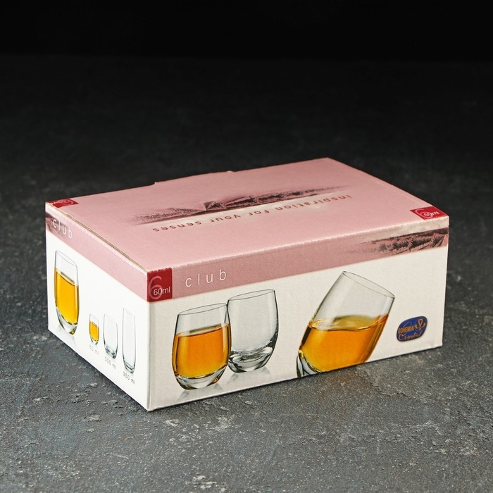 Набор стопок Bohemia Crystal «Клаб», 60 мл, 6 шт Набор стопок Bohemia Crystal «Клаб», 60 мл, 6 шт