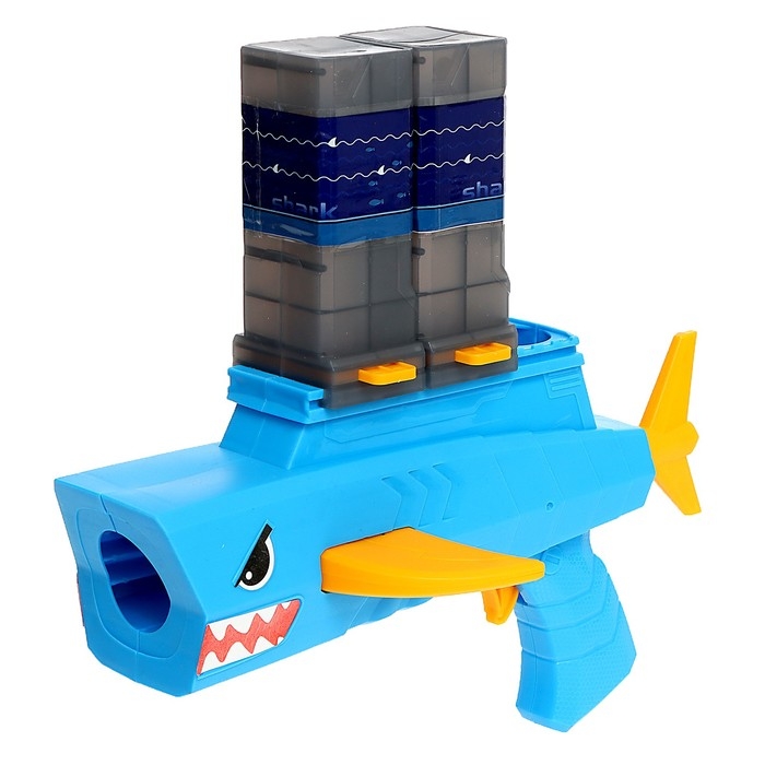 Дартс с пистолетом «Акула», 2 обоймы, 9 шаров Дартс с пистолетом «Акула», 2 обоймы, 9 шаров