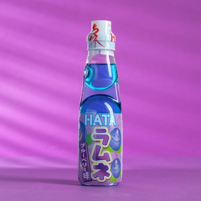 Напиток газированный Ramune со вкусом черники, 200 мл Напиток газированный Ramune со вкусом черники, 200 мл