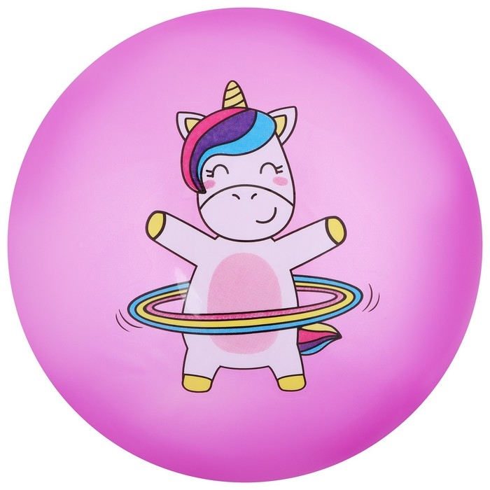 Мяч детский ZABIAKA «Единорожка с обручем», d=22 см Мяч детский ZABIAKA «Единорожка с обручем», d=22 см