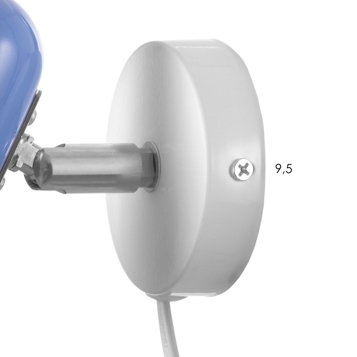 Бра с проводом  Бра с проводом "Севантос" Е27 40Вт синий 9х9х14 см