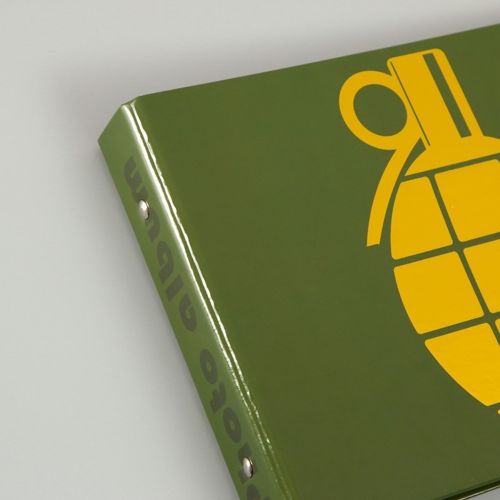 Фотоальбом 25 листов (уголки+кольца) Фотоальбом 25 листов (уголки+кольца) "Граната" тиснение 19х27х3 см