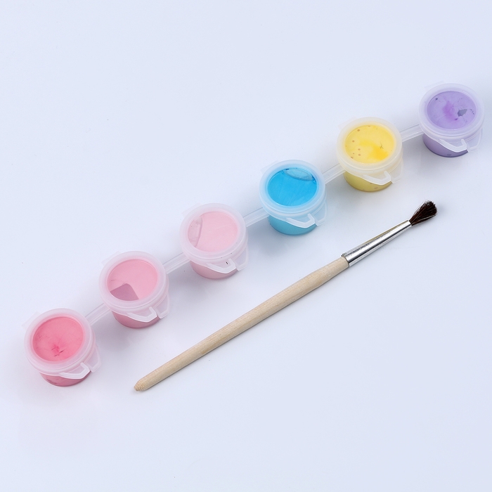 Кружка для росписи «Браслетик модницы», 6 акриловых красок, кисточка, комплект украшений Кружка для росписи «Браслетик модницы», 6 акриловых красок, кисточка, комплект украшений