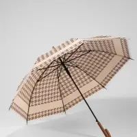Зонт полуавтоматический &laquo;Лапка&raquo;, 8 спиц, R=46/54 см, d=92 см, бежевый