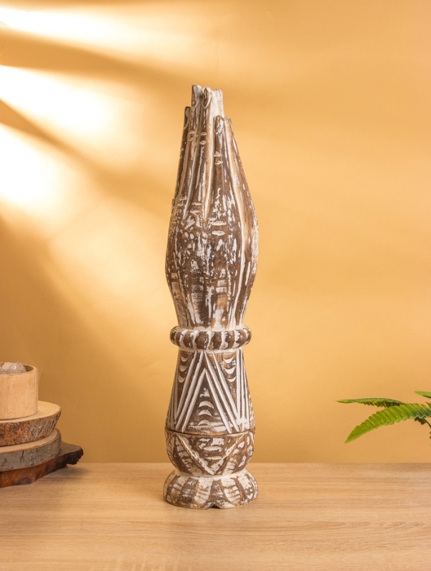 Сувенир «Рука», 12×12×49 +/-1 см, дерево, бежевый Сувенир «Рука», 12×12×49 +/-1 см, дерево, бежевый