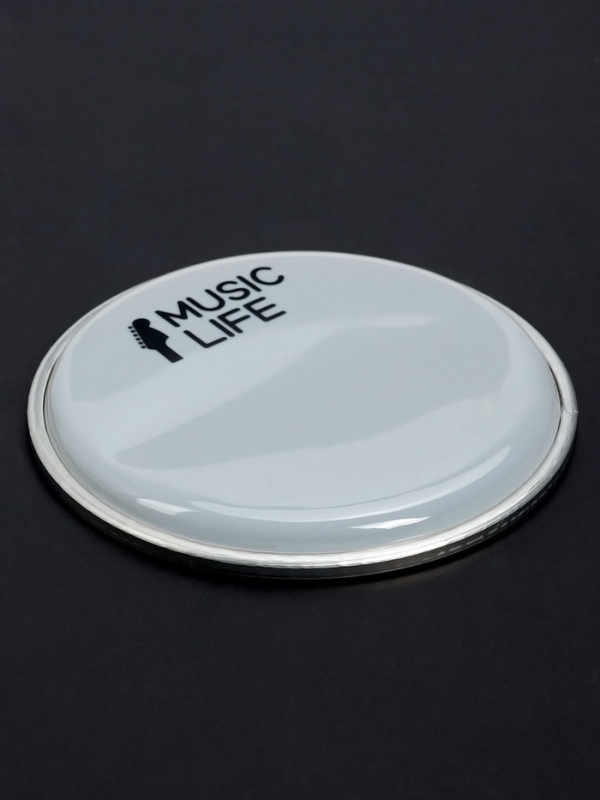 Пластик для барабана Music Life 6 дюймов, белый
