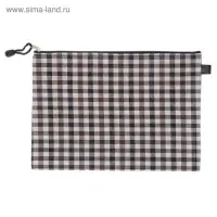 Папка-конверт на молнии Calligrata &laquo;Шотландка&raquo; А4, МИКС