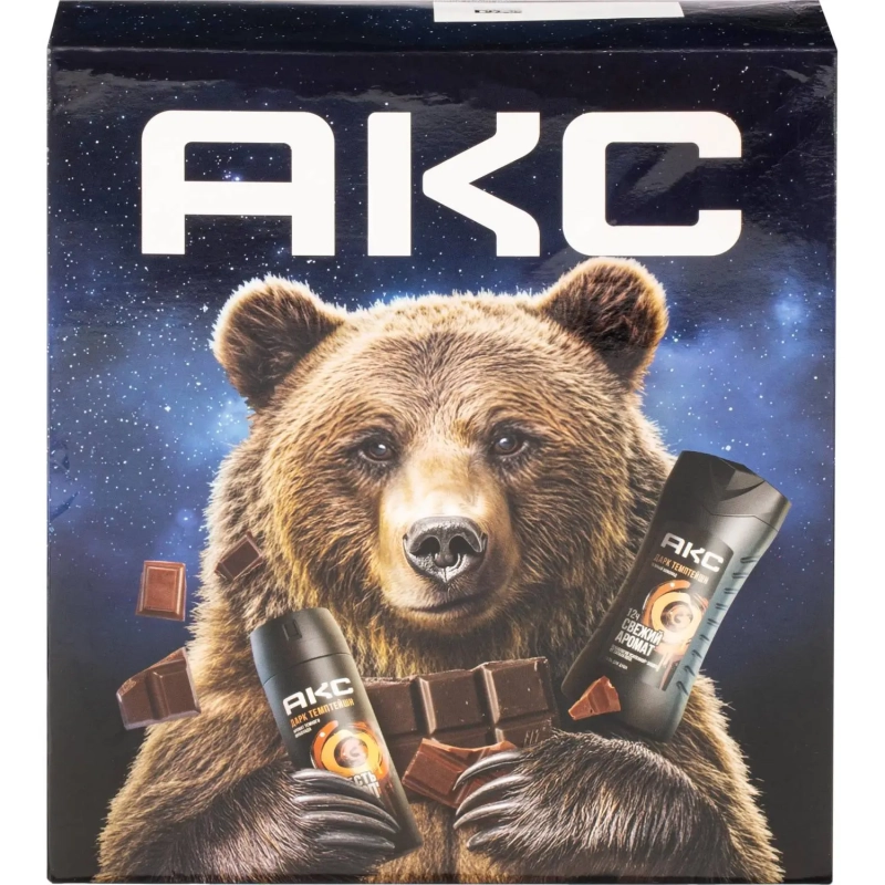 Подарочный набор Акс Дарк темптейшн мужской гель и антиперспирант