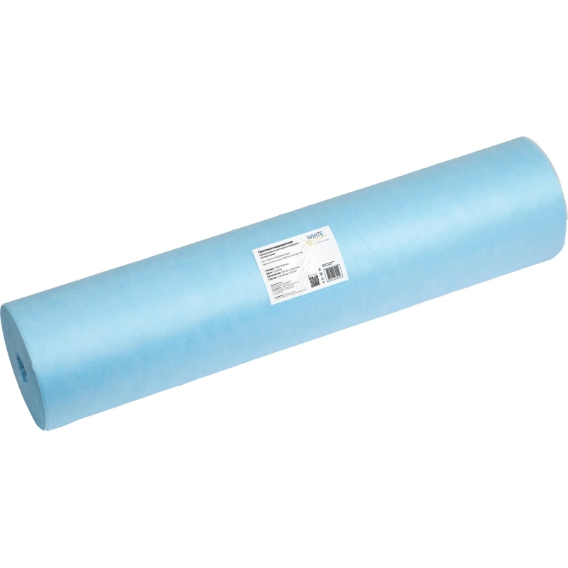 Простыня в рулоне 70х200, голубой  спанбонд, Стандарт, 12283 100шт/рул