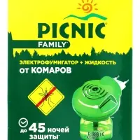 Комплект фумигатор+жидкость от комаров, Picnic Family