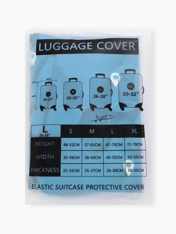 Чехол для чемодана &laquo;Самолеты&raquo;, 28", голубой