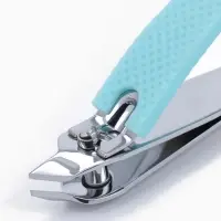 Кусачки книпсер, набор, 2 предмета, в футляре, бирюзовые, серебристые