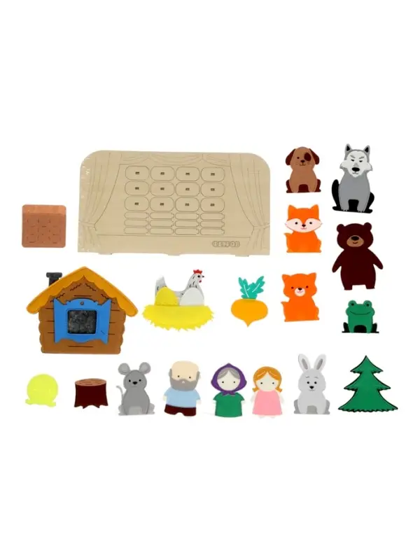 Настольный театр &laquo;Набор 5 в 1: Колобок, Репка, Курочка Ряба, Теремок, Маша и медведь&raquo;