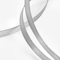 Лента атласная, 6 мм, 23&plusmn;1 м, серая №59