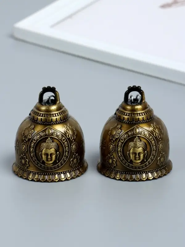Колокольчик  Колокольчик "Будда" набор 2 шт 6х5х5 см
