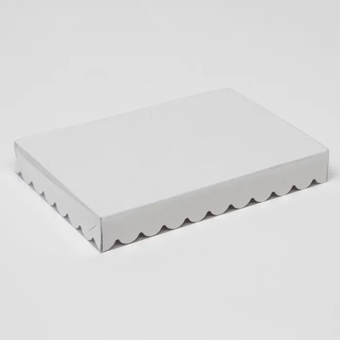 Коробочка для печенья &laquo;Горох&raquo;, белая, 22&times;15&times;3 см