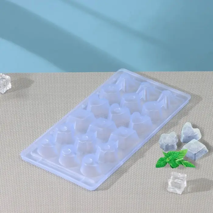 Форма для льда, 22×11×2 см, 18 ячеек, цвет МИКС Форма для льда, 22×11×2 см, 18 ячеек, цвет МИКС