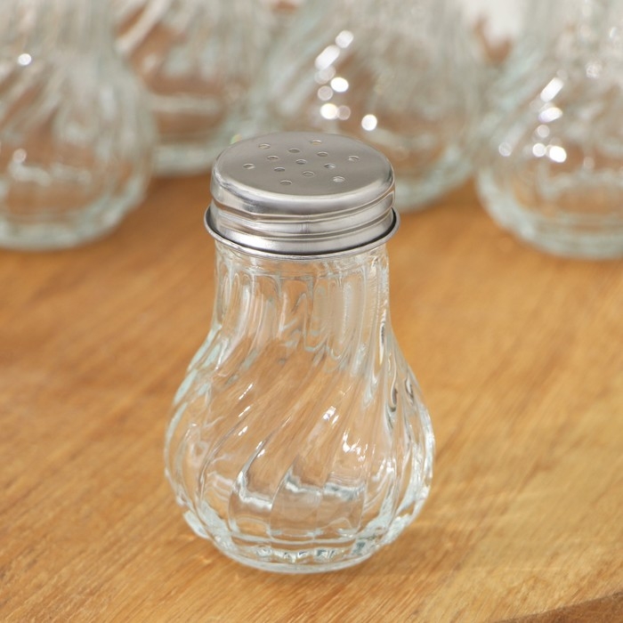 Набор стеклянных солонок Доляна «Изгиб граней», 24 предмета: 60 мл, 5×7,5 см Набор стеклянных солонок Доляна «Изгиб граней», 24 предмета: 60 мл, 5×7,5 см