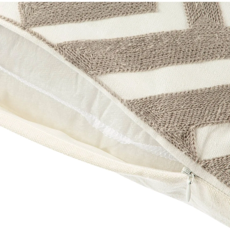 Наволочка декор. Luscan 45х45, 2шт/уп, геометрия серый